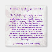 Mensen van Jannah - Islamitische Koelkast Magneet (Voorkant)