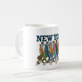 Mensen van New York City Koffiemok (Voorkant links)