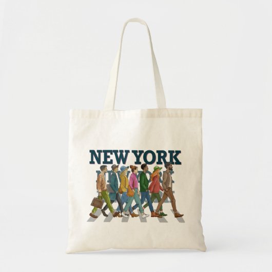 Mensen van New York City Tote Bag (Voorkant)