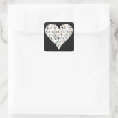 Mensen van NYC Black Heart New York Stickers (Tas)