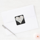 Mensen van NYC Black Heart New York Stickers (Envelop)