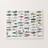 Mensen van NYC New York City Art Puzzle Legpuzzel (Horizontaal)