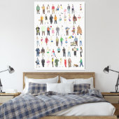 Mensen van NYC New York City Citizens Art Print (Insitu (Slaapkamer))