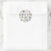 Mensen van NYC New York City Humans Citizens Ronde Sticker (Tas)