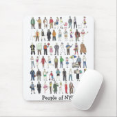 Mensen van NYC New York City Mousepad Muismat (Met muis)