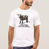 Mensen veranderen - Zeer geheime koe T-shirt (Voorkant)