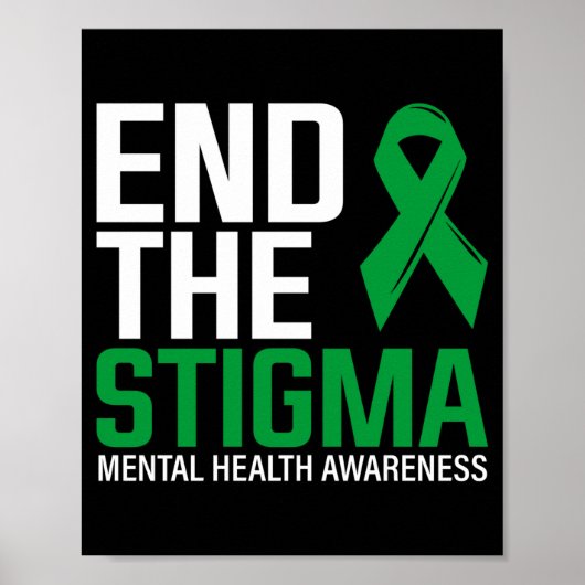 Mensen verbreken ketens van stigma beëindigen het poster (Voorkant)