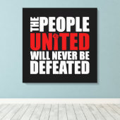 MENSEN VERENIGD CANVAS AFDRUK (Insitu (Houten vloer))