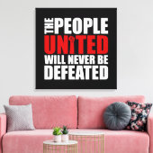 MENSEN VERENIGD CANVAS AFDRUK (Insitu (Woonkamer))