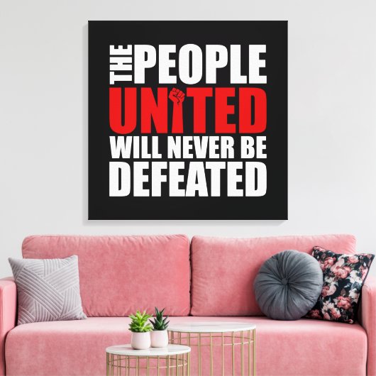 MENSEN VERENIGD CANVAS AFDRUK (Insitu (Woonkamer))