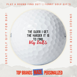 Mensen verjaardag grap grappig golf vader moeilijk golfballen