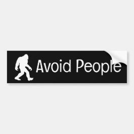 Mensen vermijden, Sasquatch Bigfoot Cryptid Bumpersticker