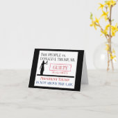 Mensen versus Trump schuldig vonnis Kaart (Gele Bloem)