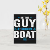 Mensen vinden het grappig om de man met de boot ei kaart (Gele Bloem)