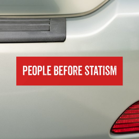 Mensen voor de statistiek bumpersticker (Op auto)