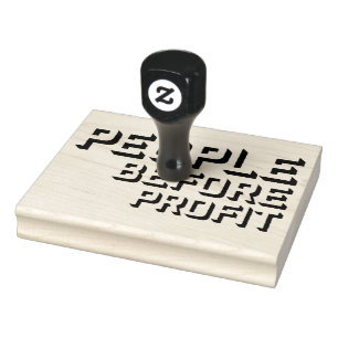 Mensen Voor Profijt Activisme Sociale Rechtvaardig Rubberstempel