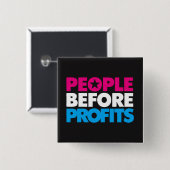 Mensen voor winst Button (Voorkant /achterkant)