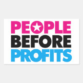 Mensen voor winst Sticker (Voorkant)