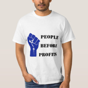 Mensen vóór winst t-shirt