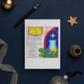 Mensen Wandelen In De Duisternis Aangepaste Kerst  Feestdagen Kaart