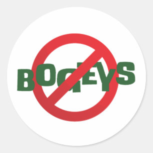 Mensen Weekend Geld Spel Grappig Anti Bogey Bord Ronde Sticker