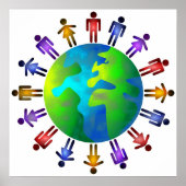 Mensen wereld poster (Voorkant)