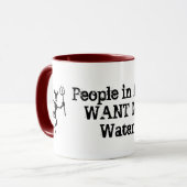 "Mensen willen graag mok van koffie met ijs" (Voorkant links)