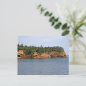 Mensen zee kajakken in de baai van Fundy in St. Briefkaart (Staand voorkant)