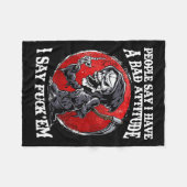 Mensen zeggen dat ik een slechte houding heb die i fleece deken (Voorkant (Horizontaal))