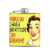 Mensen zeggen dat ik een slechte houding heb... ik heupfles (Voorkant)