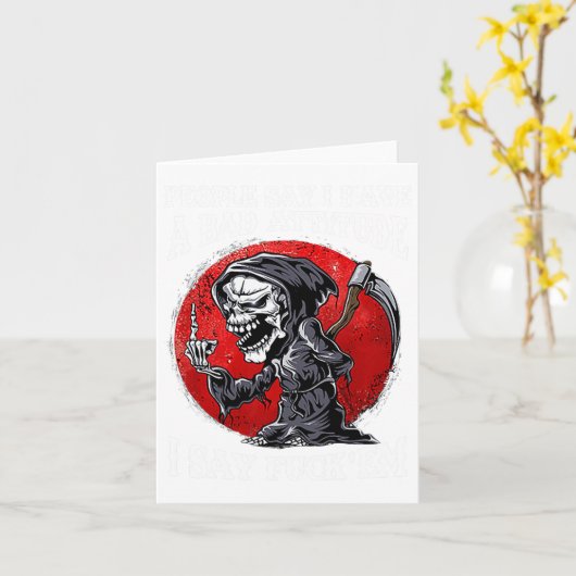 Mensen zeggen dat ik een slechte houding heb, ik z kaart (Gele Bloem)