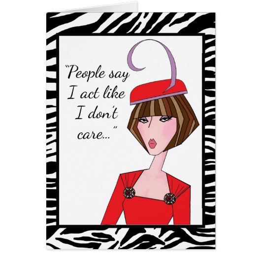 "Mensen zeggen dat ik me gedraagt alsof het me nie (Voorkant)