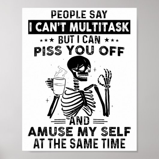Mensen zeggen dat ik niet kan multitasken, maar ik poster (Voorkant)