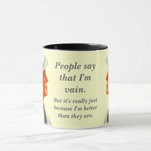 Mensen zeggen dat ik waanzinnig ben. mok (Midden)