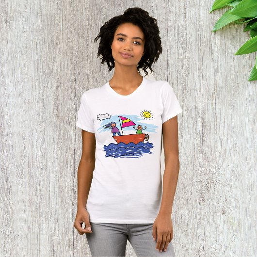 Mensen Zeilen Vrouwen T-shirt