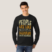 Mensen zijn als analyse, ik haat analyse wiskunde t-shirt (Voorkant volledig)