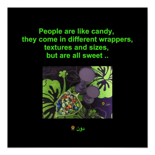 MENSEN ZIJN ALS SNOEP PERFECT POSTER (Voorkant)