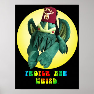 Mensen zijn een vreemd Poster