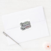 Mensen zijn eng.. >0< vierkante sticker (Envelop)
