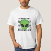 Mensen zijn geen echte Alien T-Shirt Prints (Voorkant)