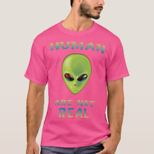 Mensen zijn geen echte UFO Alien Xfiles T-shirt