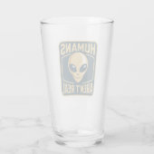 Mensen zijn geen echte ufo's glas (Achterkant)