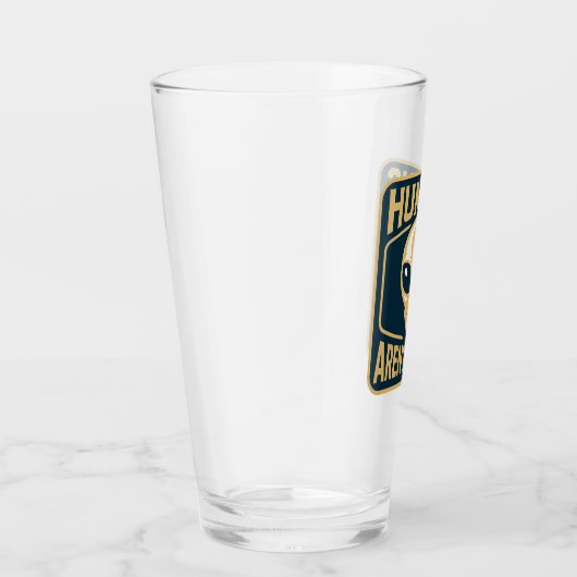 Mensen zijn geen echte ufo's glas (Rechts)