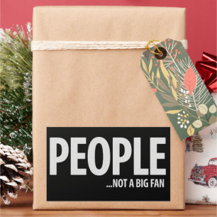 Mensen zijn geen fan van mij Sarcastisch grappig  Rechthoekige Sticker