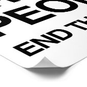 MENSEN ZIJN MENSEN DIE DE HATE EINDEN POSTER (Hoek)