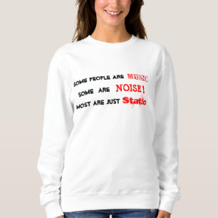 Mensen zijn muziek, lawaai of statische T-shirt