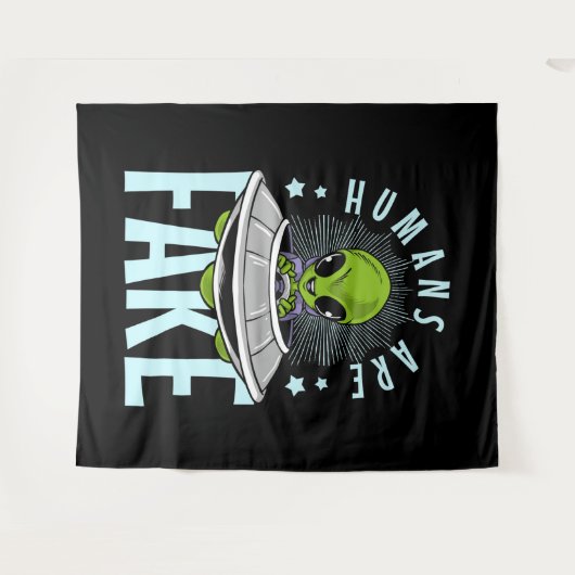 Mensen zijn nep-alien wandkleed (Voorkant (horizontaal))