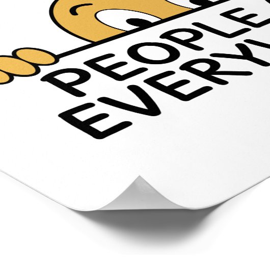 Mensen zijn overal poster (Hoek)