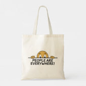 Mensen zijn overal tote bag (Achterkant)