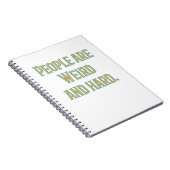 Mensen zijn raar en moeilijk notitieboek (Rechterzijde)